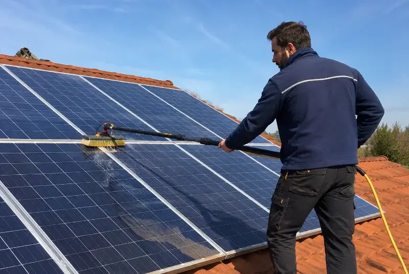 Nettoyage et entretien de panneaux solaires à Saint-Pierre-de-Trivisy